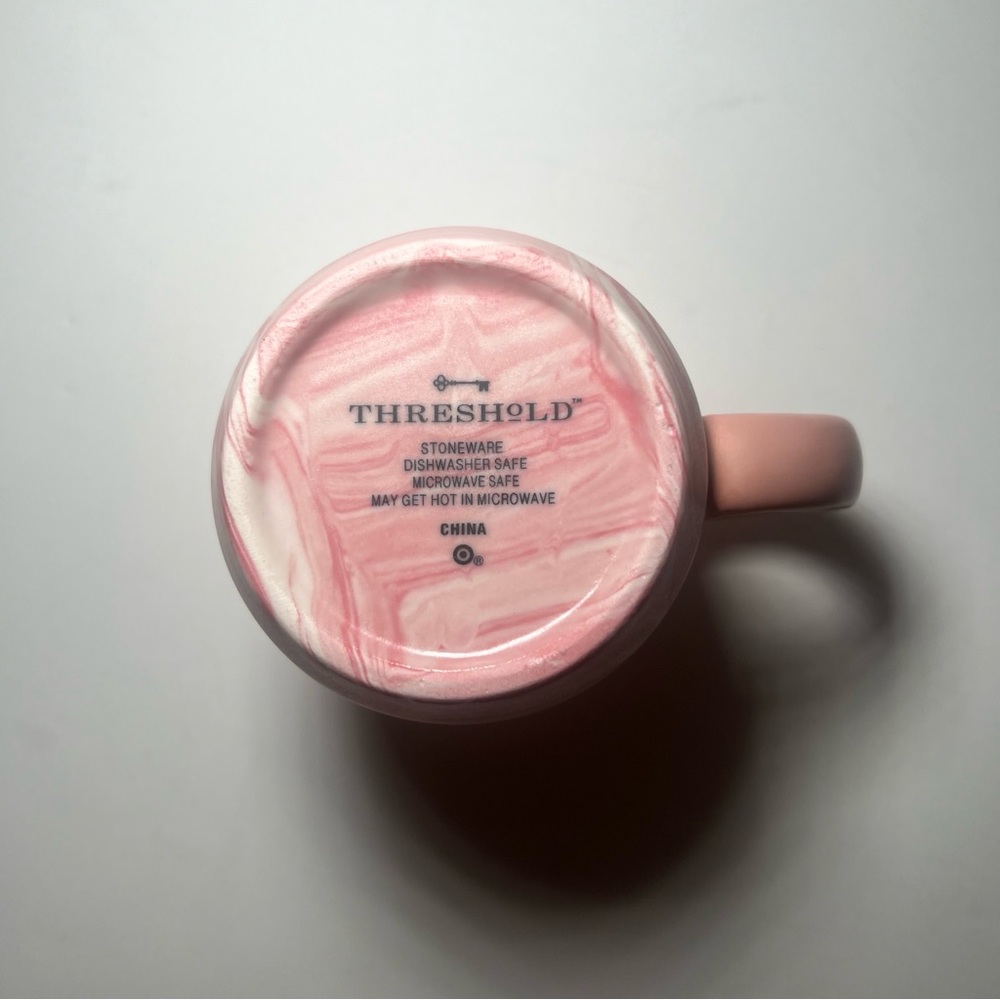 Target Threshold Pink Marble Mug - Picture 2 of 2